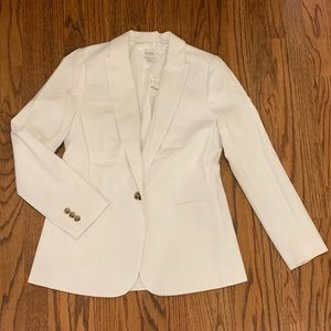 J.Crew White Linen Blazer NWT